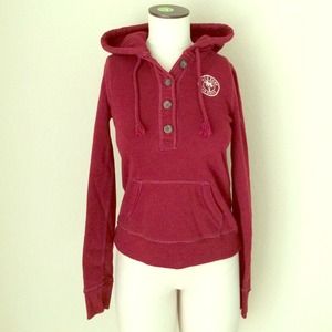 Hollister Pullover Hoodie Maroon