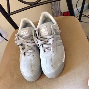 Grey and white Adidas Sneakers