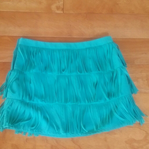 Zara fringe mini skirt