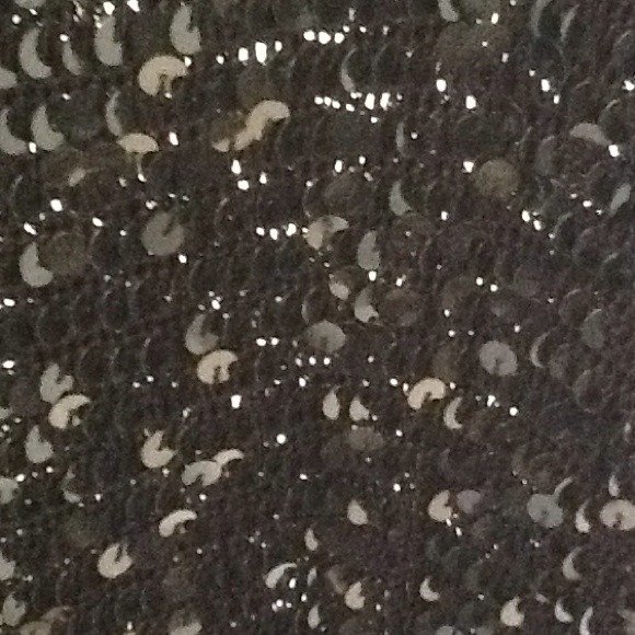 Black sequined sweater with front eye hook - Picture 2 of 2