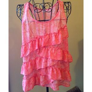Ruffled tank