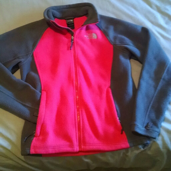 *North face* Pink and dark gray fleece