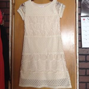 Crochet Cream Dress