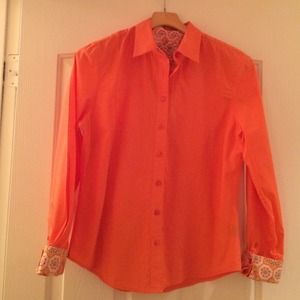 Robert Graham coral button down shirt