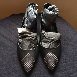 Zara pointy stud flats