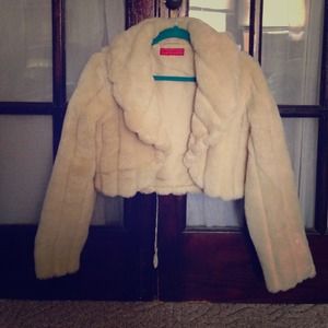 Faux Fur Cropped Coat