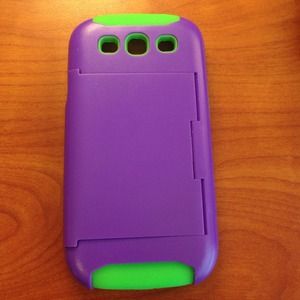 Galaxy s3 case with card holder back