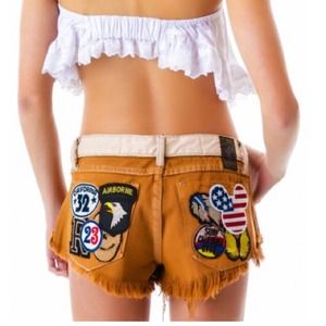 One Teaspoon Maverick Trashwhores Patches NWT