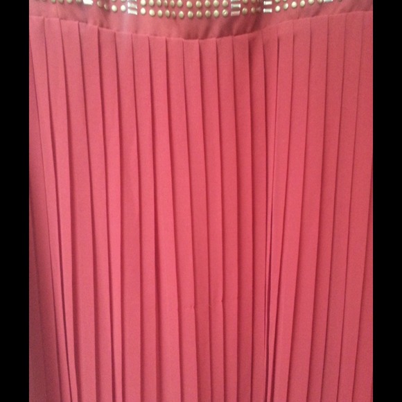 NWT Gorgeous Sabine wine red embellished dress - Picture 3 of 3
