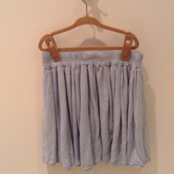Baby blue skirt