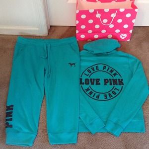 SOLD!! Victoria's Secret PINK hoodie and crop