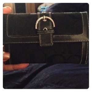 PRICE REUCED!!!Black coach wallet