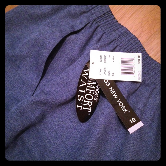 Briggs New York Blue Comfort Waist Pants - Picture 1 of 4