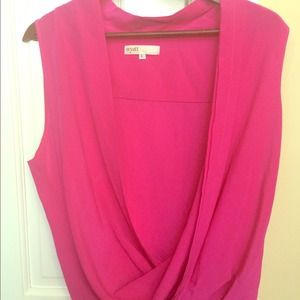 Wyatt silk wrap sleeveless wrap top