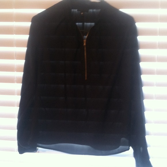 Black with gold zipper blouse