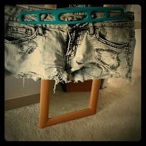 *HOLD*Bullhead acid wash jean shorts