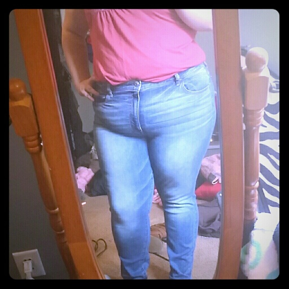 High waisted jeggings
