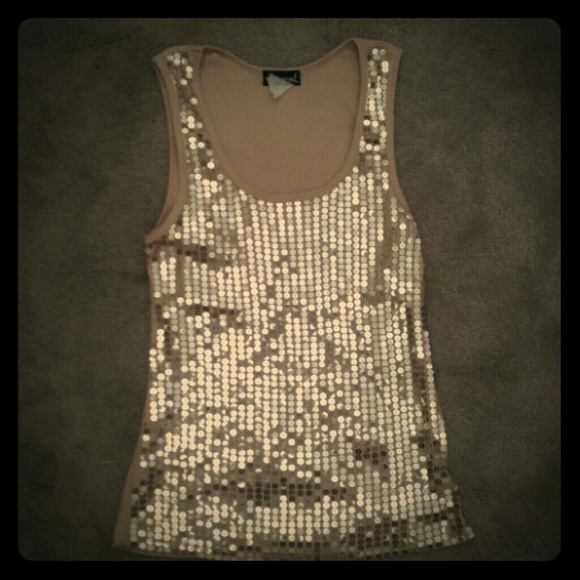 Sequined Tank Top