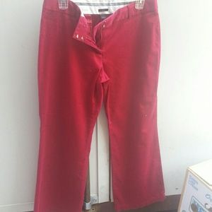 Red dress slacks