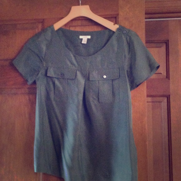 J. crew olive green blouse