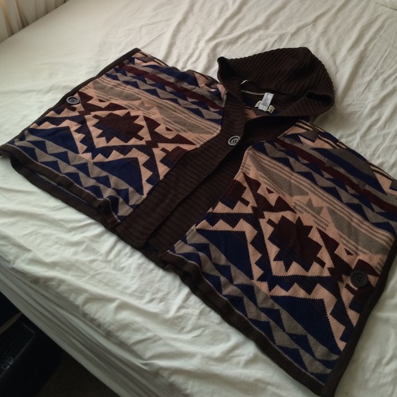 Forever 21 hooded poncho