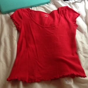 Red urban outfitters crop top