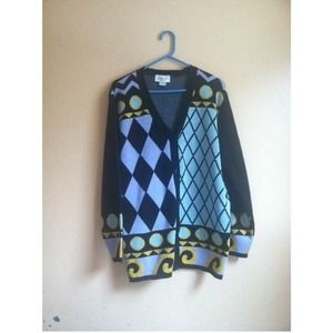 Detailed oversized cardigan