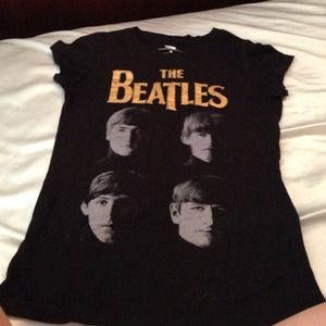 The Beatles t shirt.