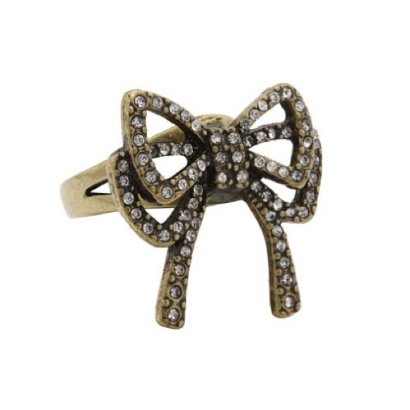 Betsey Johnson Jewelry - Betsey Johnson Crystal Bow Ring