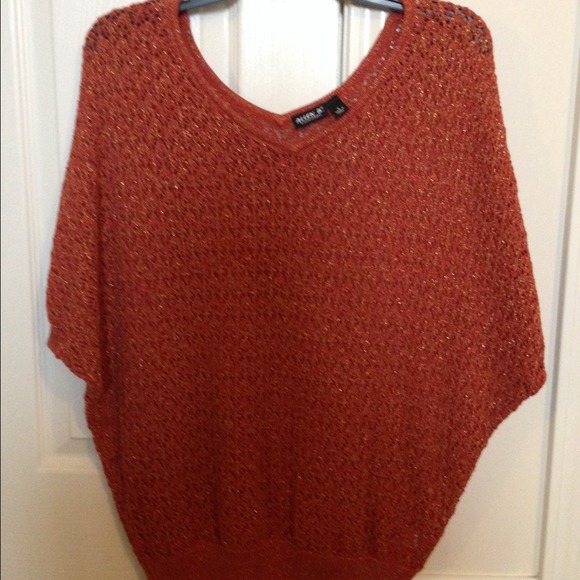 Fall Orange & Gold Fall sweater!!!!!