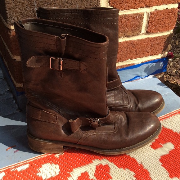 Anthropologie Boutique leather boots size 8.5