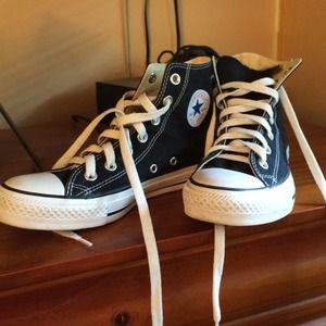 Converse women's high top Chuck Taylor's black