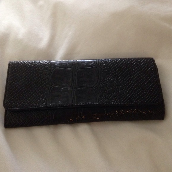 Bebe Black clutch wallet