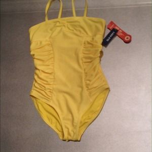 Yellow Girl's One Piece Bathing Suit!! Size M (8)