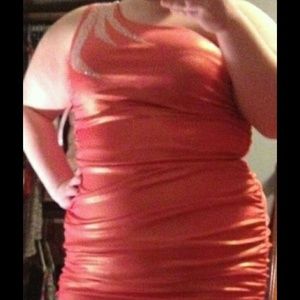 Coral club dress