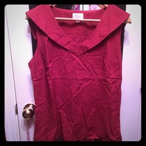 Modcloth Maroon Sailor Shirt