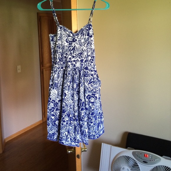 Blue sun dress
