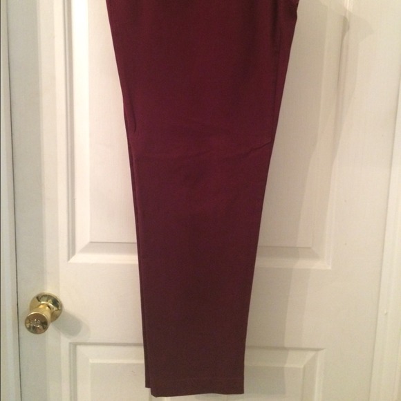 Broken in straight khakis by Gap