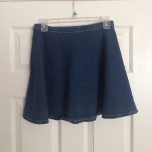 Denim circle skirt