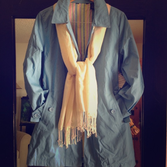 🚫SOLD🚫 NWT Blue Trench Coat!