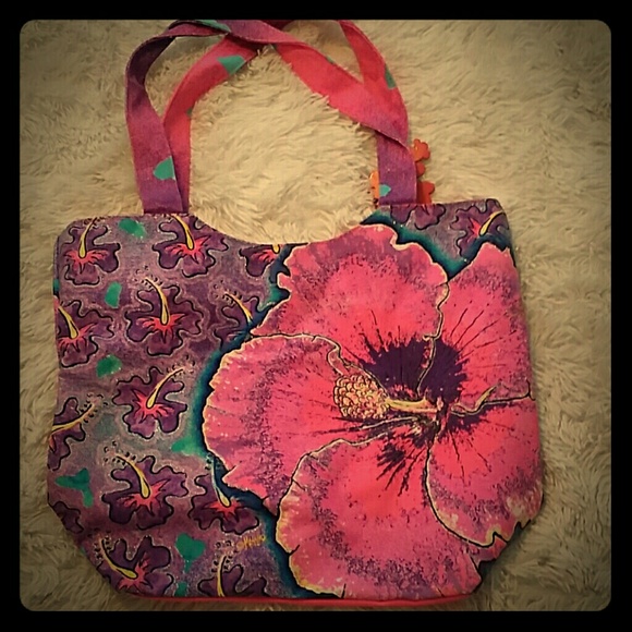 Hand painted bag from Hawaii