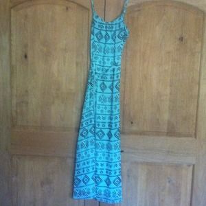 Tribal Print Maxi Dress