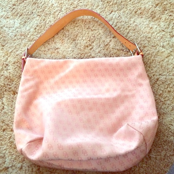 Rooney & Bourke pink logo Sack/handbag