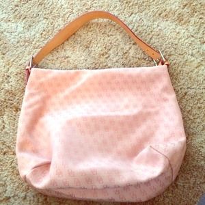 Rooney & Bourke pink logo Sack/handbag