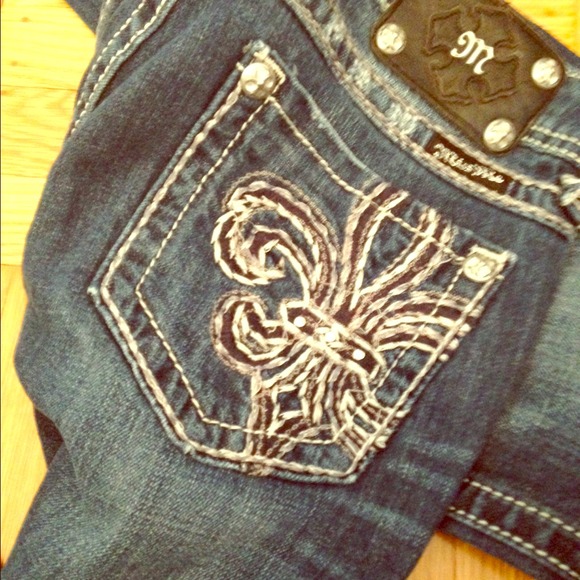 Light blue denim miss me jeans