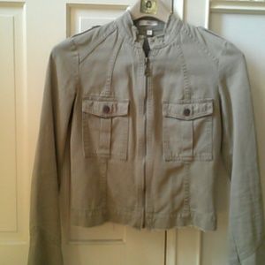 JOIE KHAKI MILITARY JACKET - SMALL