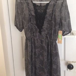 Beautiful black and gray dress