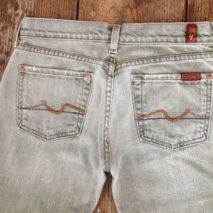 7 Seven for All Mankind Jeans, Grey Diesel Wash