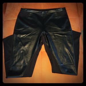 JUST IN!!! Apostrophe Black Leather Leggings