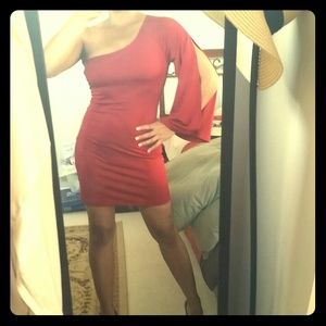 Small Wet Seal one shoulder dress - Red